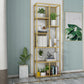 78.74"H Bookcase Contemporary Style Open Back Bookshelf for Home Office