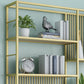 78.74"H Bookcase Contemporary Style Open Back Bookshelf for Home Office