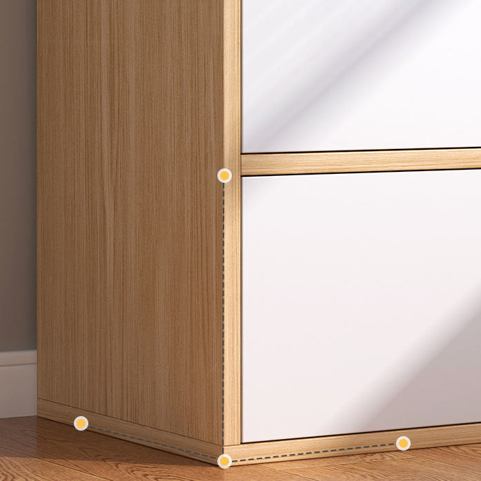 Engineered Wood Shelf Bookcase With Cabinets Rectangular Bookshelf Clearhalo 'Bookcases' 'furn' 'furn_bookcases' 'Furniture' 'Office Furniture' 5203045