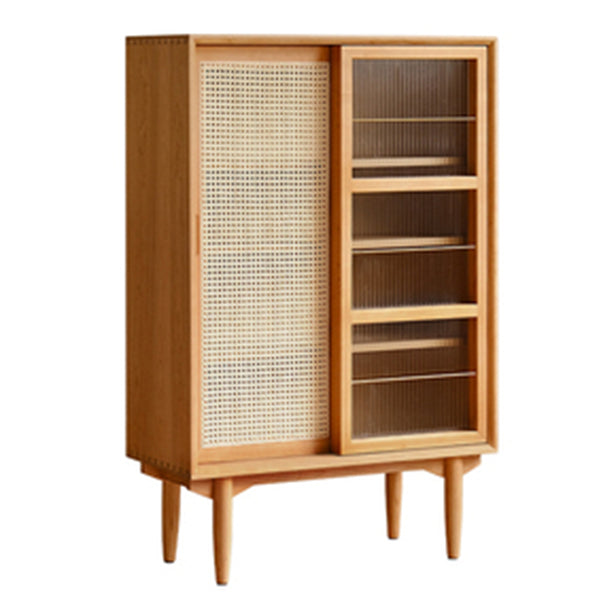 14.57"W Bookshelf Contemporary Style Solid Wood Bookcase for Home Office