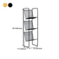11.42"W Bookshelf Contemporary Style Bookcase for Study Room and Office