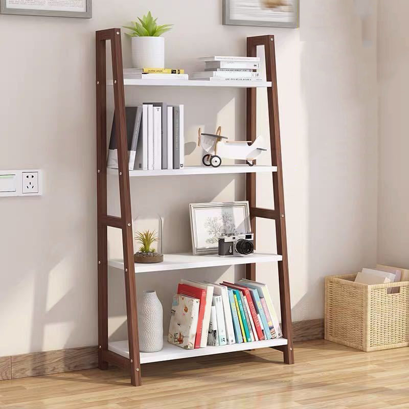 Contemporary Style Bookshelf Open Back Bookcase for Study Room and Office
