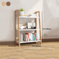 Contemporary Style Bookshelf Open Back Bookcase for Study Room and Office