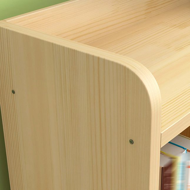 Solid Wood Bookshelf Contemporary Style Natural Bookcase for Study Room Office Clearhalo 'Bookcases' 'furn' 'furn_bookcases' 'Furniture' 'Office Furniture' 5203203