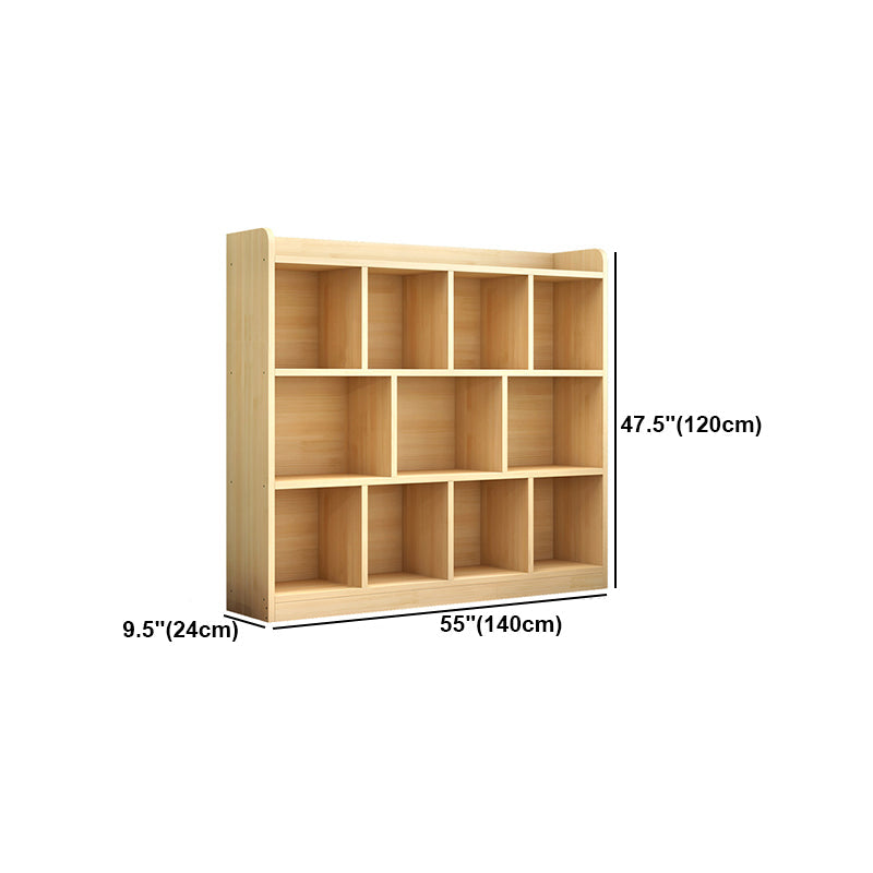Solid Wood Bookshelf Contemporary Style Natural Bookcase for Study Room Office Clearhalo 'Bookcases' 'furn' 'furn_bookcases' 'Furniture' 'Office Furniture' 5203209