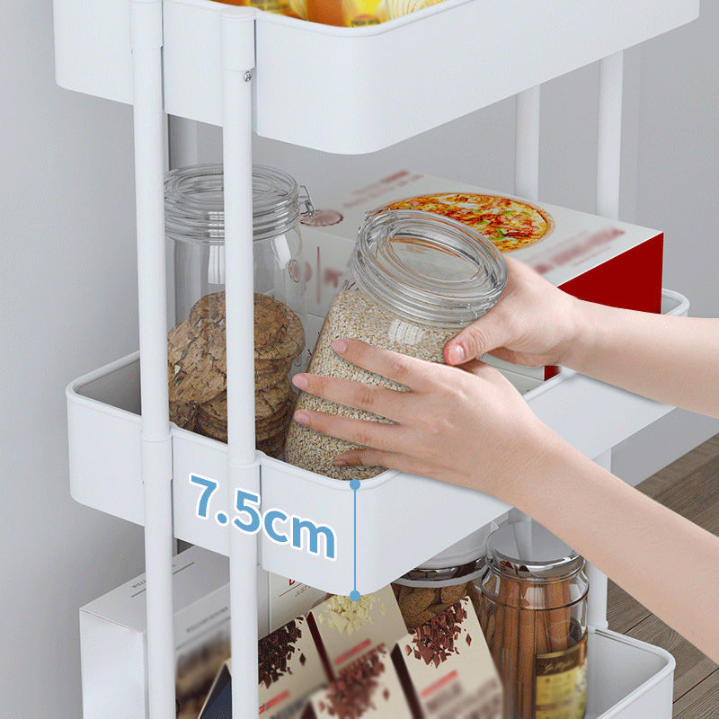 Metal Frame Open Etagere Bookshelf Contemporary Vertical Bookcase with Caster Wheels Clearhalo 'Bookcases' 'furn' 'furn_bookcases' 'Furniture' 'Office Furniture' 5203290