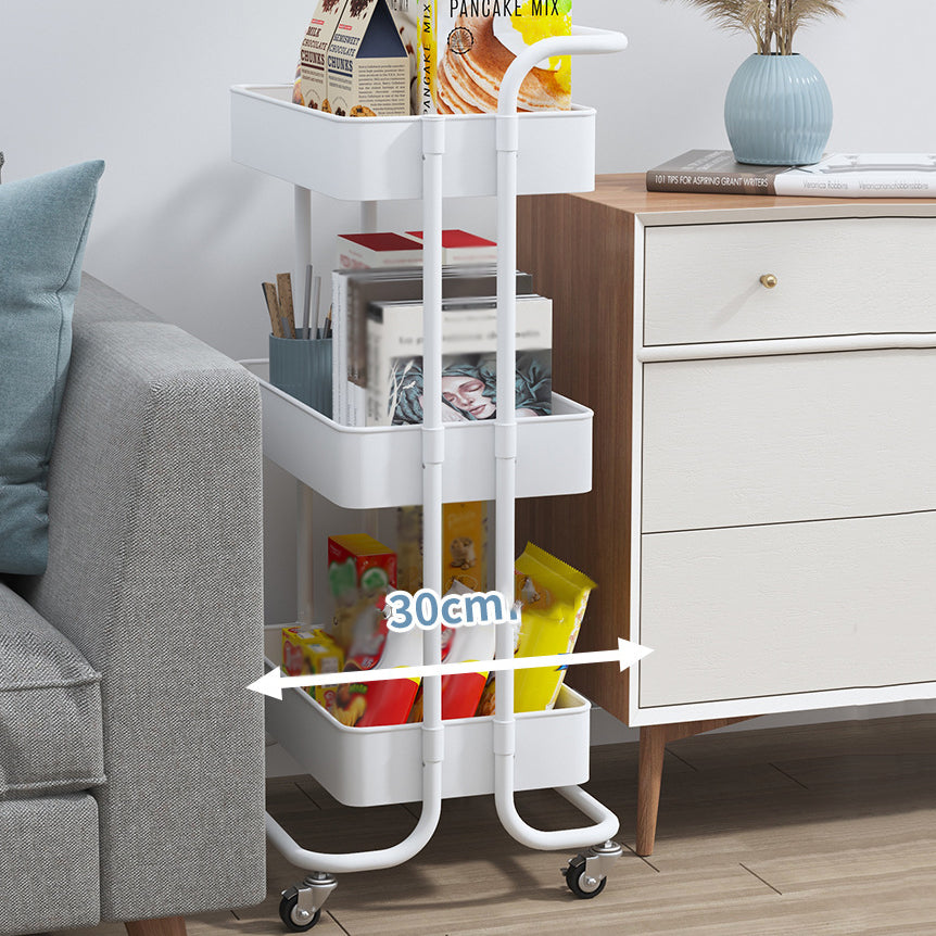 Metal Frame Open Etagere Bookshelf Contemporary Vertical Bookcase with Caster Wheels Clearhalo 'Bookcases' 'furn' 'furn_bookcases' 'Furniture' 'Office Furniture' 5203292