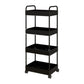 Moderno libreria etagere aperta scaffale in metallo scaffale in plastica scaffale con ruote di caster