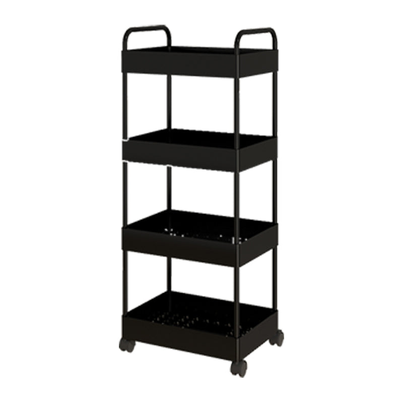 Moderno libreria etagere aperta scaffale in metallo scaffale in plastica scaffale con ruote di caster