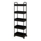 Moderno libreria etagere aperta scaffale in metallo scaffale in plastica scaffale con ruote di caster