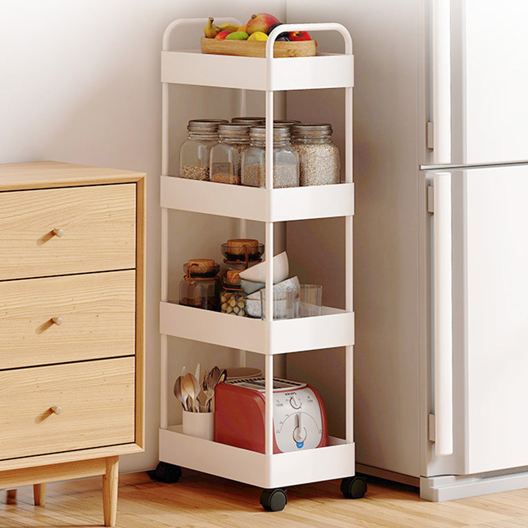 Moderno libreria etagere aperta scaffale in metallo scaffale in plastica scaffale con ruote di caster