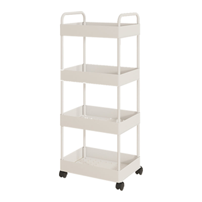 Moderno libreria etagere aperta scaffale in metallo scaffale in plastica scaffale con ruote di caster