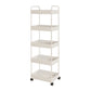 Moderno libreria etagere aperta scaffale in metallo scaffale in plastica scaffale con ruote di caster
