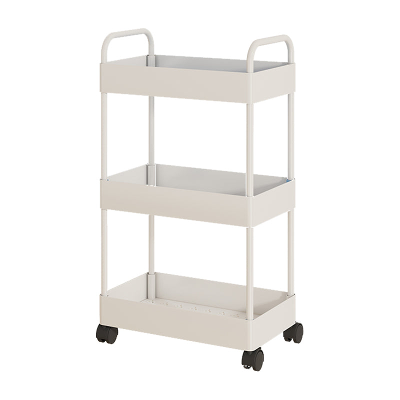 Moderno libreria etagere aperta scaffale in metallo scaffale in plastica scaffale con ruote di caster