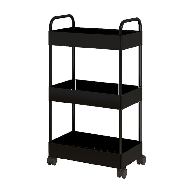 Moderno libreria etagere aperta scaffale in metallo scaffale in plastica scaffale con ruote di caster