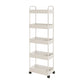 Moderno libreria etagere aperta scaffale in metallo scaffale in plastica scaffale con ruote di caster