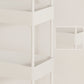 Moderno libreria etagere aperta scaffale in metallo scaffale in plastica scaffale con ruote di caster