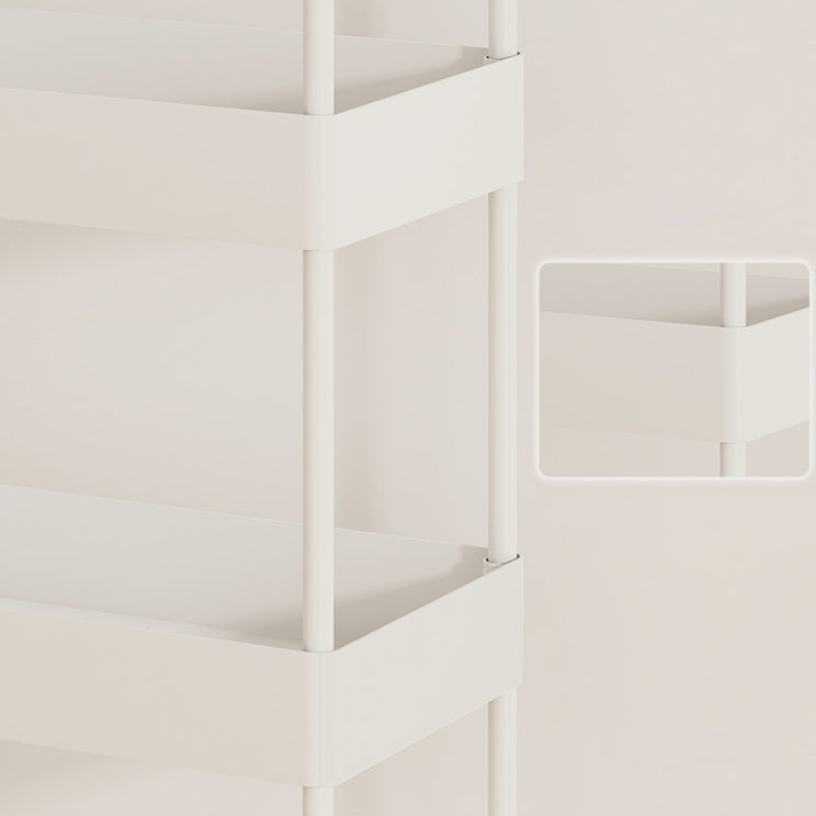 Moderno libreria etagere aperta scaffale in metallo scaffale in plastica scaffale con ruote di caster