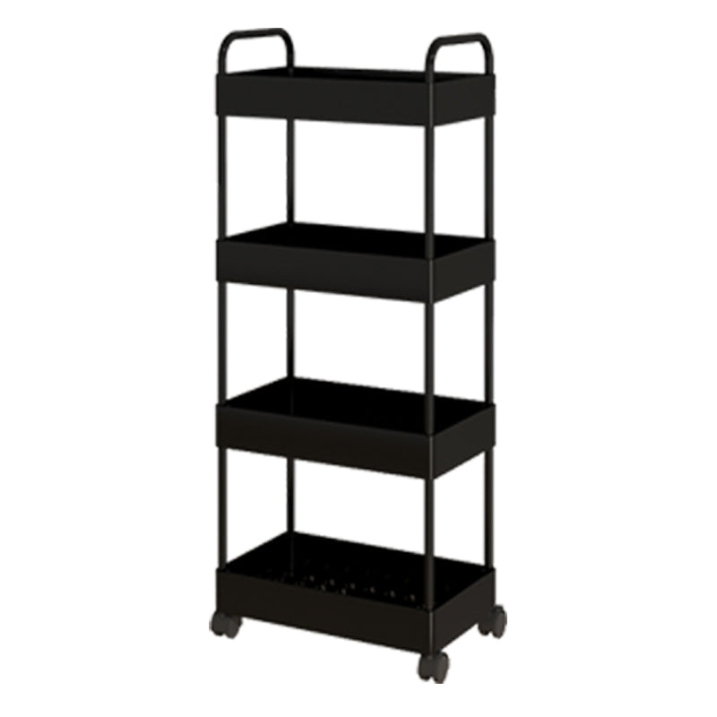 Moderno libreria etagere aperta scaffale in metallo scaffale in plastica scaffale con ruote di caster