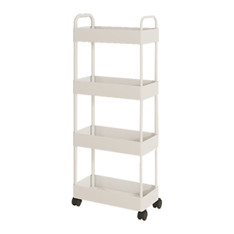 Moderno libreria etagere aperta scaffale in metallo scaffale in plastica scaffale con ruote di caster