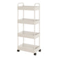 Moderno libreria etagere aperta scaffale in metallo scaffale in plastica scaffale con ruote di caster