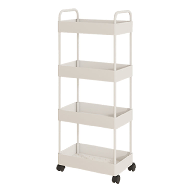 Moderno libreria etagere aperta scaffale in metallo scaffale in plastica scaffale con ruote di caster