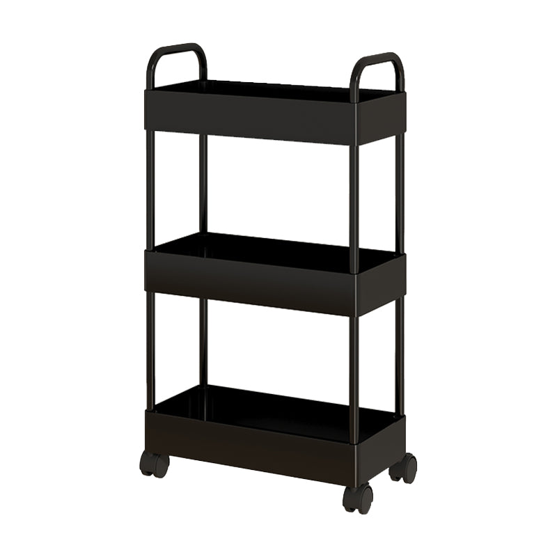 Moderno libreria etagere aperta scaffale in metallo scaffale in plastica scaffale con ruote di caster