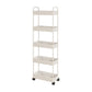 Moderno libreria etagere aperta scaffale in metallo scaffale in plastica scaffale con ruote di caster