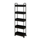 Moderno libreria etagere aperta scaffale in metallo scaffale in plastica scaffale con ruote di caster
