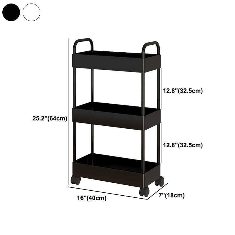 Moderno libreria etagere aperta scaffale in metallo scaffale in plastica scaffale con ruote di caster