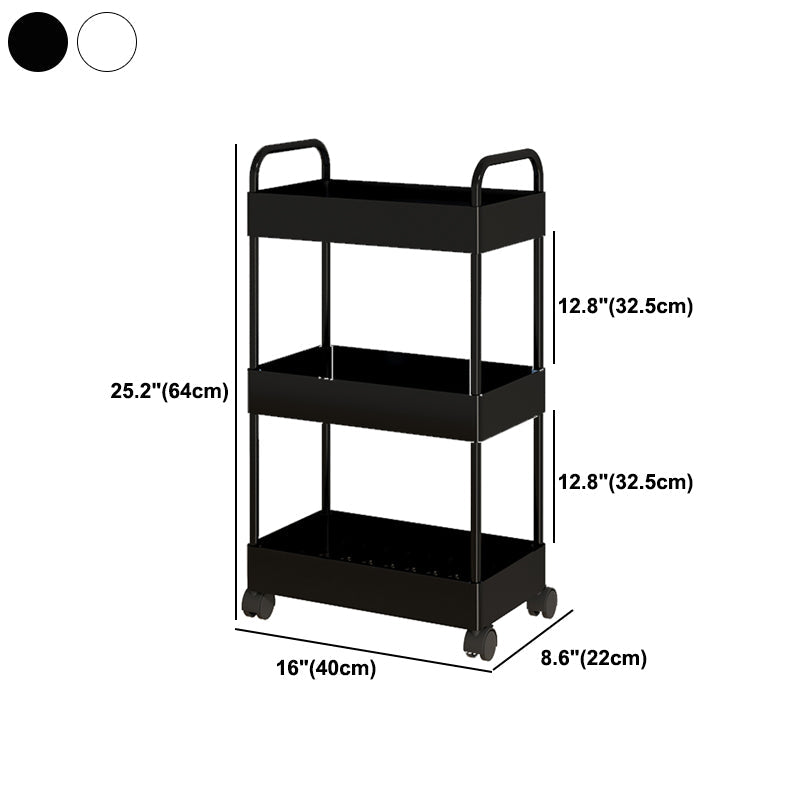 Moderno libreria etagere aperta scaffale in metallo scaffale in plastica scaffale con ruote di caster