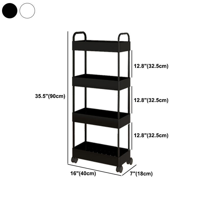 Moderno libreria etagere aperta scaffale in metallo scaffale in plastica scaffale con ruote di caster