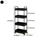 Moderno libreria etagere aperta scaffale in metallo scaffale in plastica scaffale con ruote di caster