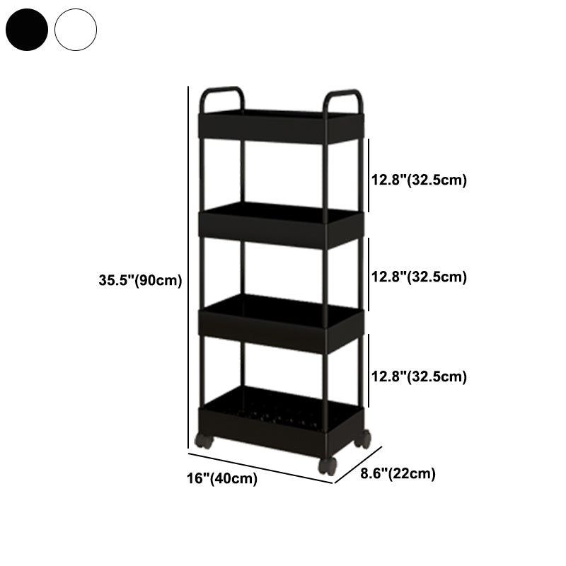 Moderno libreria etagere aperta scaffale in metallo scaffale in plastica scaffale con ruote di caster