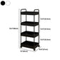 Moderno libreria etagere aperta scaffale in metallo scaffale in plastica scaffale con ruote di caster