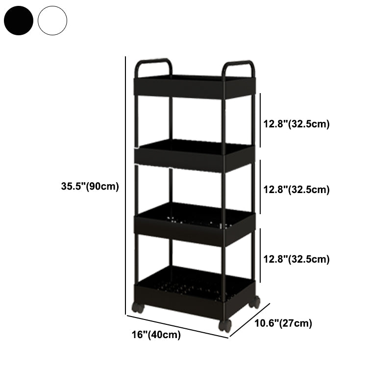 Moderno libreria etagere aperta scaffale in metallo scaffale in plastica scaffale con ruote di caster
