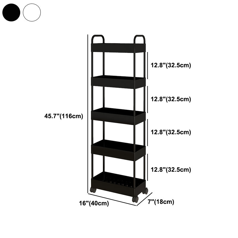 Moderno libreria etagere aperta scaffale in metallo scaffale in plastica scaffale con ruote di caster