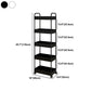 Moderno libreria etagere aperta scaffale in metallo scaffale in plastica scaffale con ruote di caster