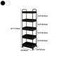 Moderno libreria etagere aperta scaffale in metallo scaffale in plastica scaffale con ruote di caster