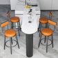 Nordic Simple Bar Table Stone Top Free Form Top Bistro Table for Restaurant Clearhalo 'Bar Furniture' 'Bar Tables' 'bar_tables' 'furn' 'furn_bar_tables' 'Furniture' 'Kitchen & Dining Furniture' 5207032