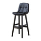 Tabouret de bar en cuir scandinave 27,95 '' tabouret à basse arrière bas