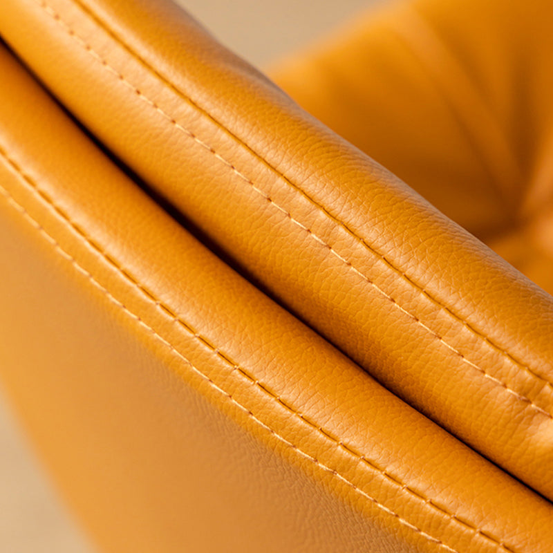 Tabouret de bar en cuir scandinave 27,95 '' tabouret à basse arrière bas