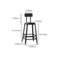 Industrial Leather Bar and Counter Stool Square Stool with 4 Legs Clearhalo 'Bar Furniture' 'Bar Stools' 'bar_stools' 'furn' 'furn_bar_stools' 'Furniture' 'Kitchen & Dining Furniture' 5207468