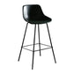 Industrial Style PU Leather Stools Square Low Back with Metal Legs for Bristol