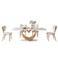 Luxury Sintered Stone Top Dining Set Rectangle 1/2/4/5/7/9 Pieces Dining Room Table Set
