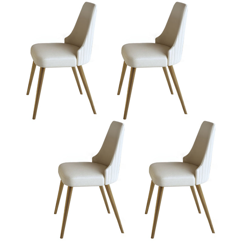 Glam Leather Dinette Set 1/3/4/5/7 Pieces Dining Table Set with Round Sintered Stone Top