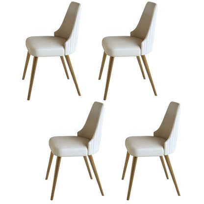 Glam Leather Dinette Set 1/3/4/5/7 Pieces Dining Table Set with Round Sintered Stone Top