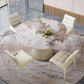 Glam Sintered Stone Dining Set 1/4/5/7 Pieces Dining Set for Dining Areas