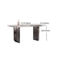 Modern Sintered Stone Dining Set Rectangle 1/2/5/7 Pieces Dining Area Table Set