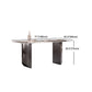 Modern Sintered Stone Dining Set Rectangle 1/2/5/7 Pieces Dining Area Table Set
